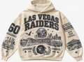 Las Vegas Raiders Stadium Relic cream hoodie front