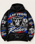 Raiders Stripline black hoodie front
