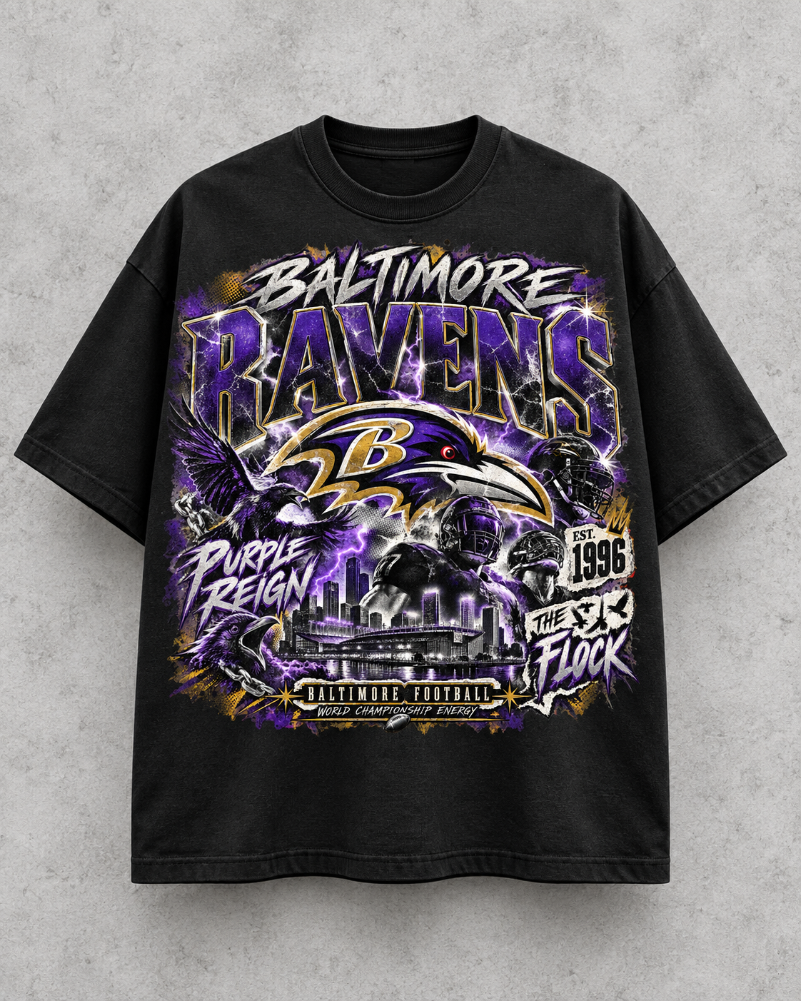 RAVENS 96 FLOCK TEE