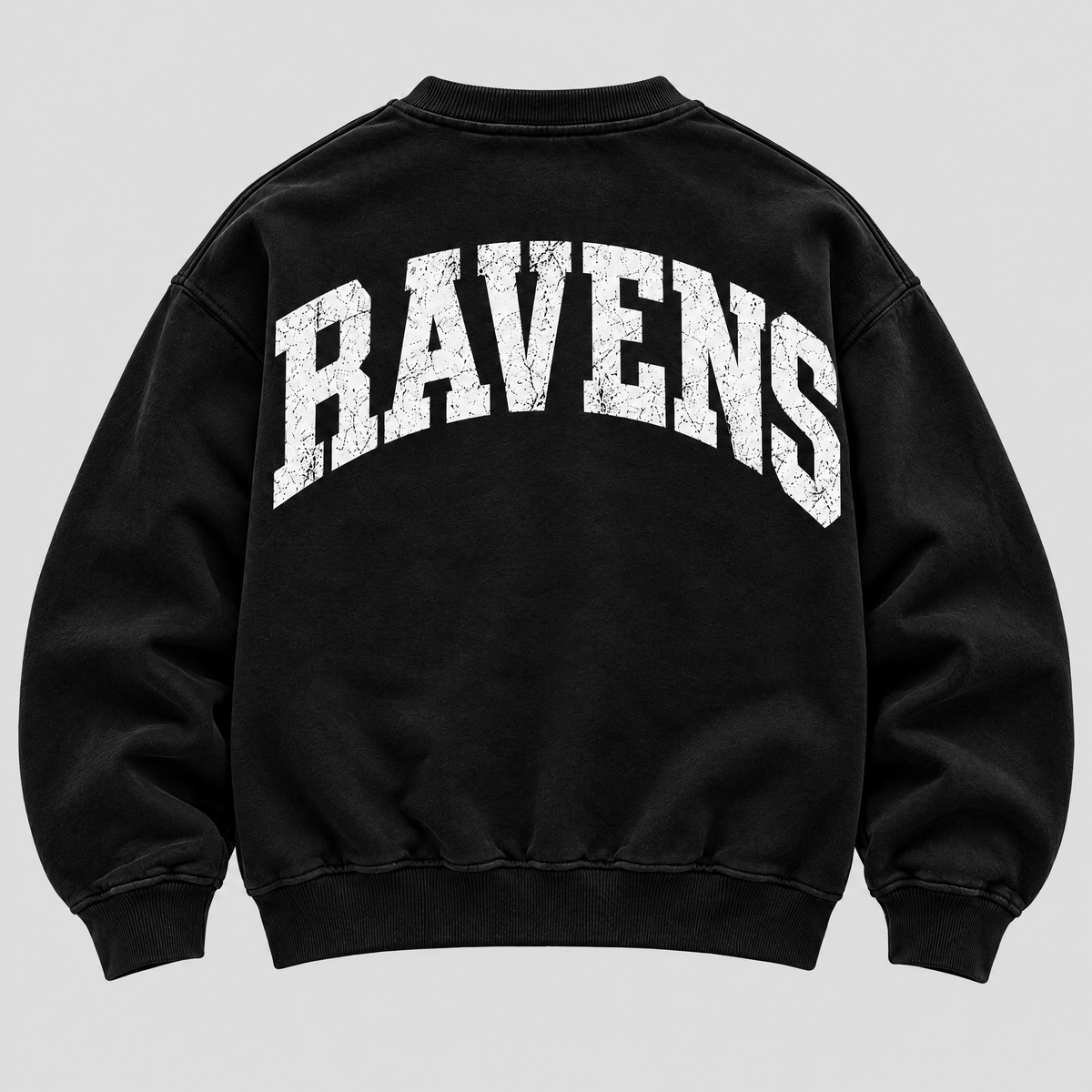 Baltimore Ravens Varsity Crewneck back