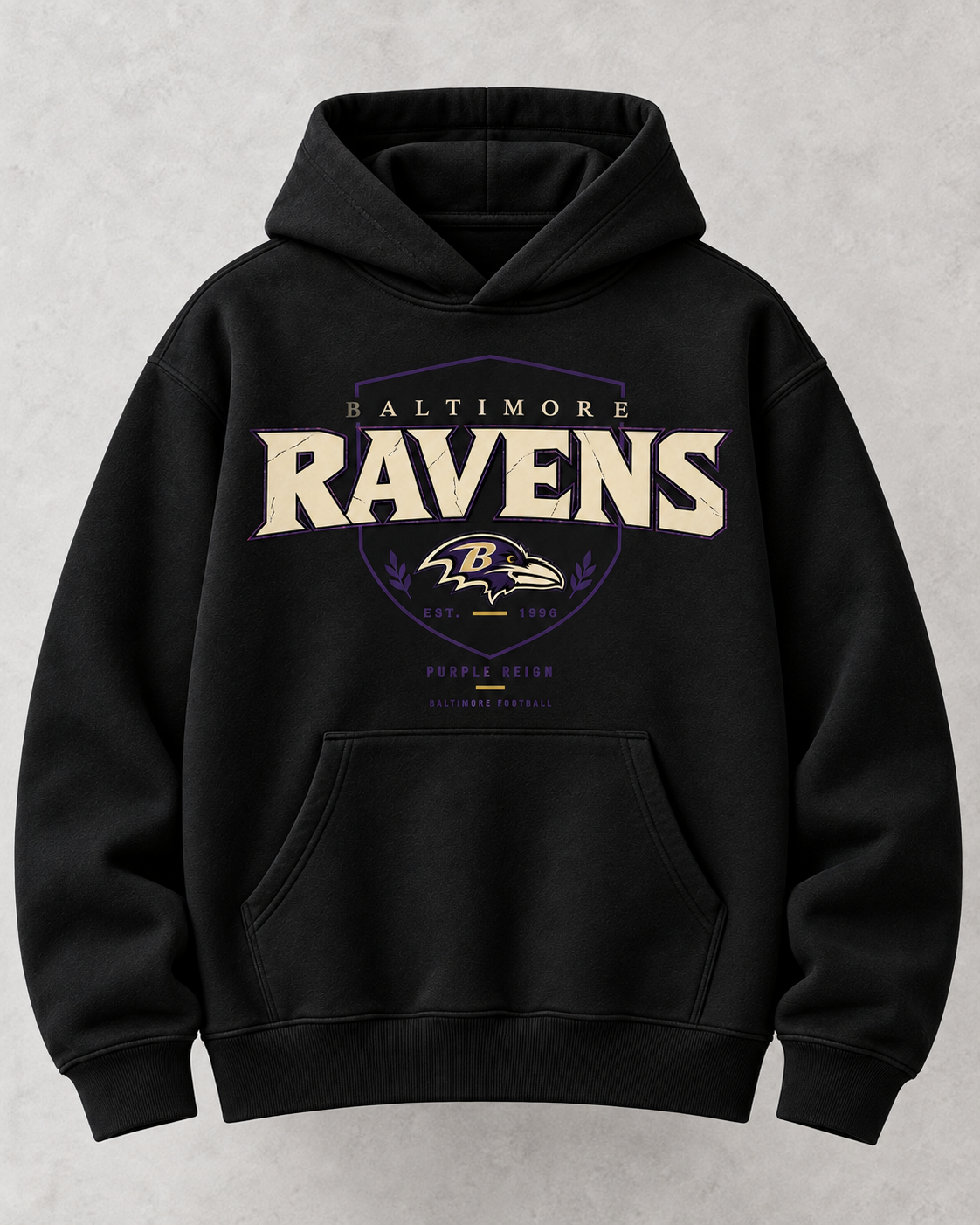 RAVENS PURPLE REIGN SHIELD HOODIE