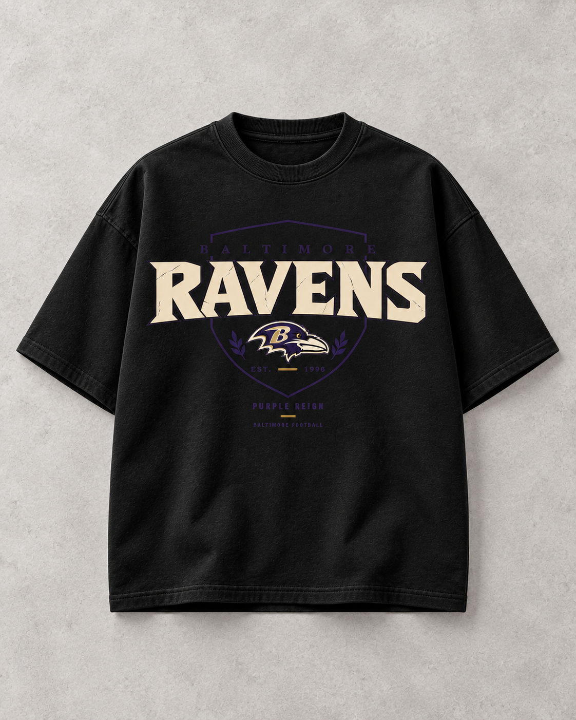 RAVENS PURPLE REIGN SHIELD TEE