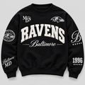 Baltimore Ravens Varsity Crewneck front — 1996