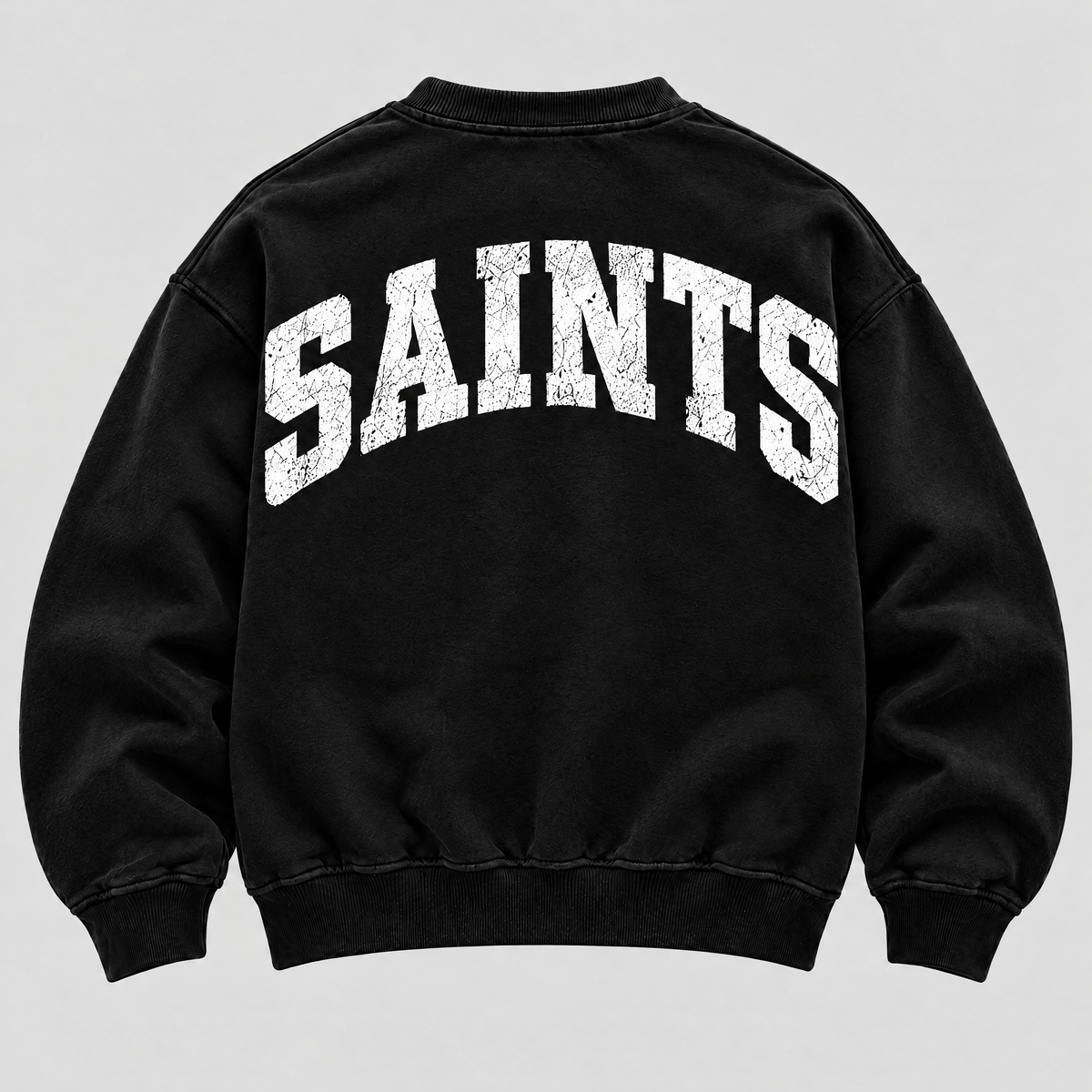 New Orleans Saints Varsity Crewneck back