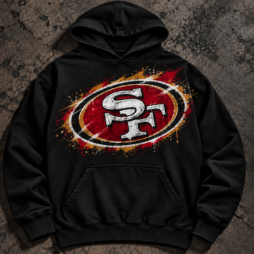 49ERS Paint the Town Hoodie