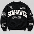 Seattle Seahawks Varsity Crewneck front