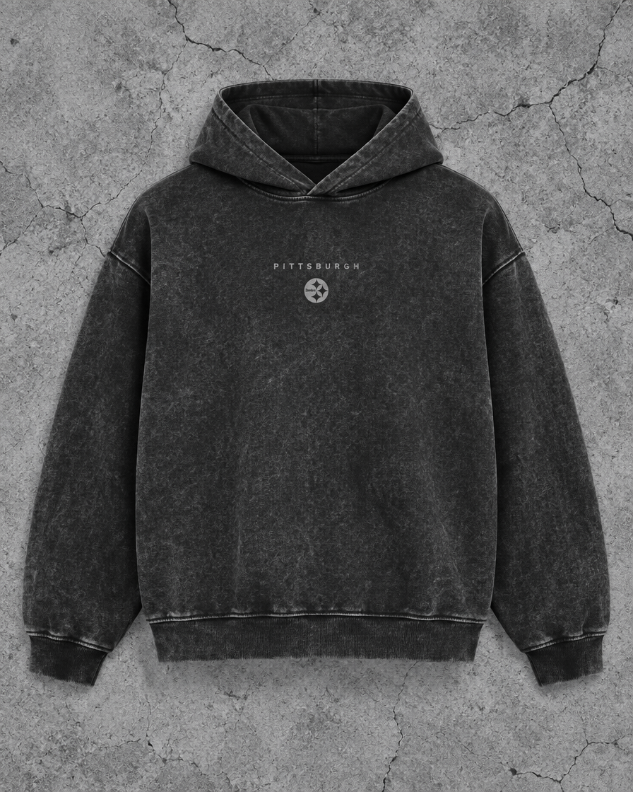 steelers Greyline hoodie front