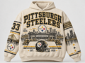 Pittsburgh Steelers Stadium Relic cream hoodie front