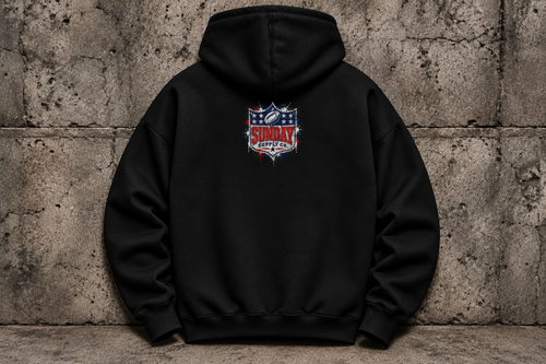 Sunday Supply hoodie back view