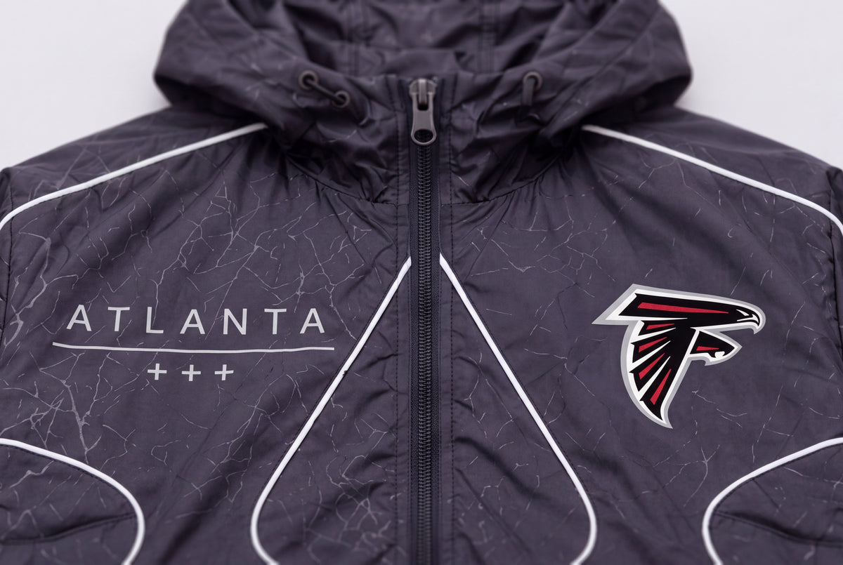 Falcons Ghostline Windbreaker – front detail view