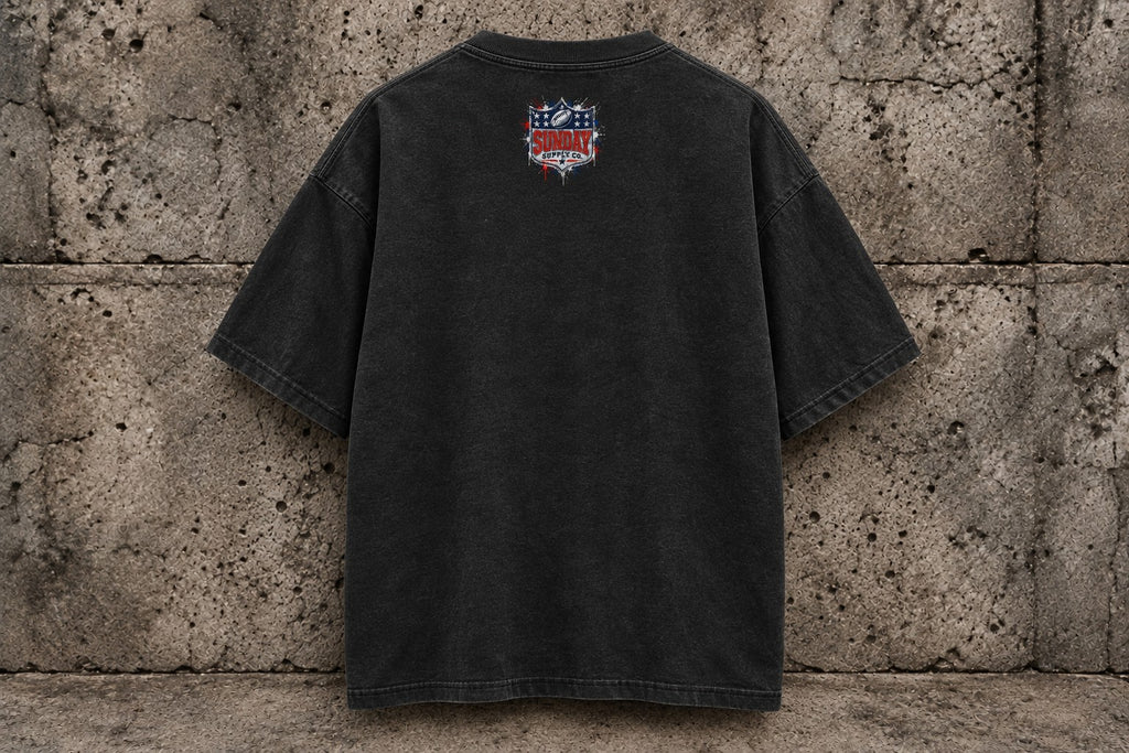 Philly Stampede Tee back with Sunday Supply shield logo