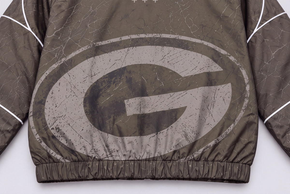 Packers Ghostline Windbreaker – back detail view