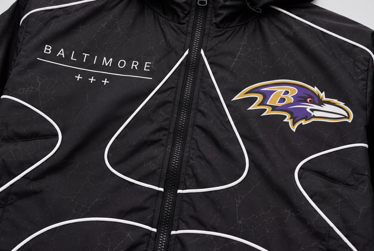Ravens Ghostline Windbreaker – front detail view