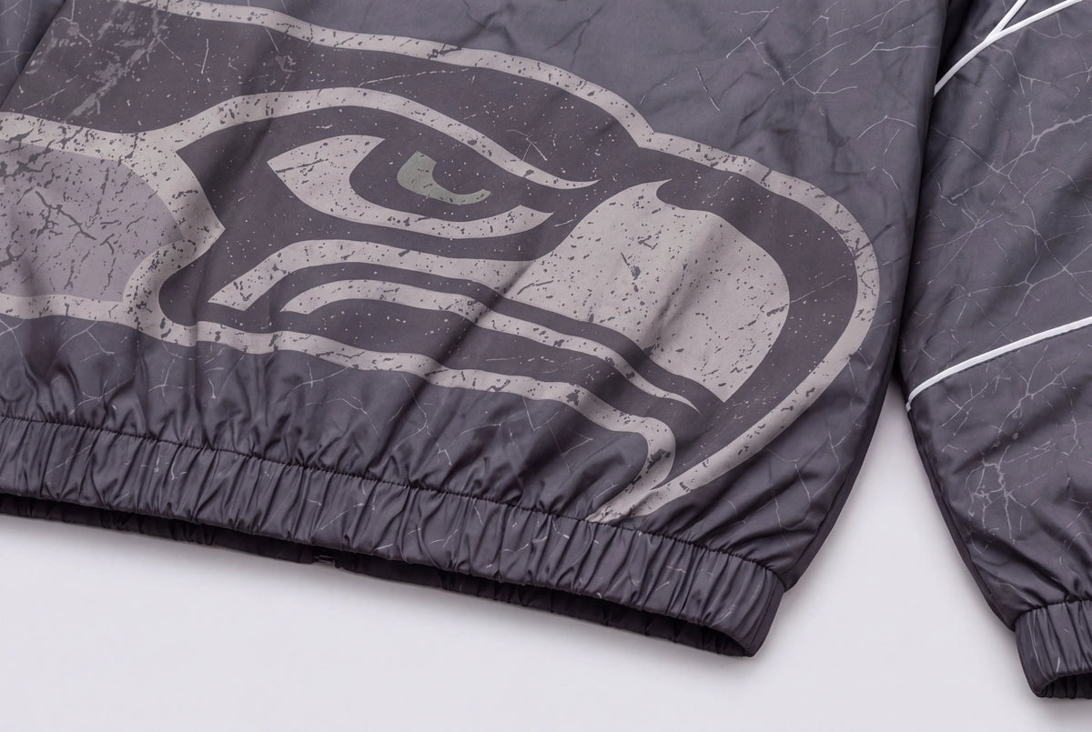 Seahawks Ghostline Windbreaker – back detail view