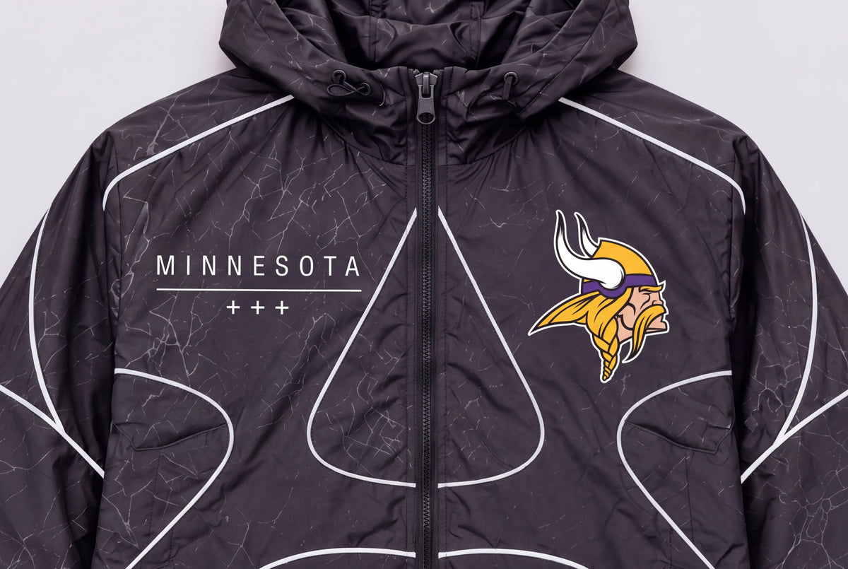 Vikings Ghostline Windbreaker – front detail view