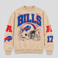 Bills Helmet Archive Crewneck — Nude fleece — front