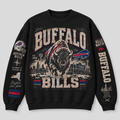 Buffalo Ironclad Crewneck — Black fleece — front