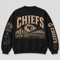 Chiefs Archive Crest Crewneck — Black fleece — front