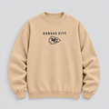 CHIEFS GREYLINE Crewneck — Nude fleece — front