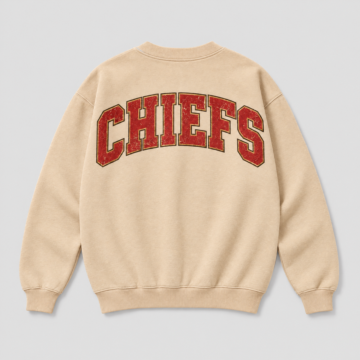 Chiefs Stadium Relic Crewneck — Nude fleece — back