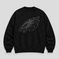 EAGLES BLACKOUT Crewneck — Black fleece — front