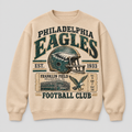 Eagles Franklin Field Archive Crewneck — Nude fleece — front