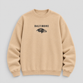 RAVENS GREYLINE Crewneck — Nude fleece — front