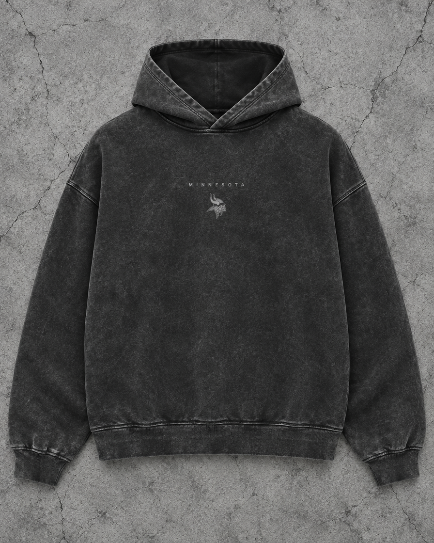 vikings Greyline hoodie front